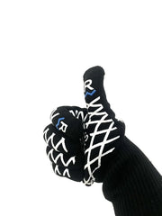 Rough Waters Fishing/BBQ Gloves (Blk/Wht)