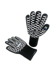 Rough Waters Fishing/BBQ Gloves (Blk/Wht)