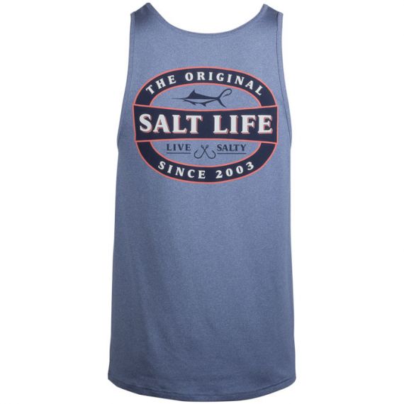 Salt Life Watermans Trifecta Performance T-Shirt - Men's T-Shirts in Sea  Green Heather