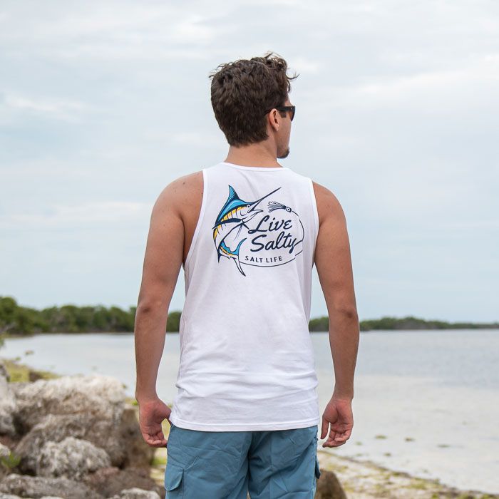 Salt Life Salty Marlin Lure tank top