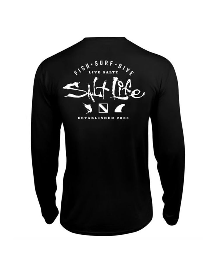 Salt Life Waterman's Trifecta performance Long Sleeve w/ Pocket