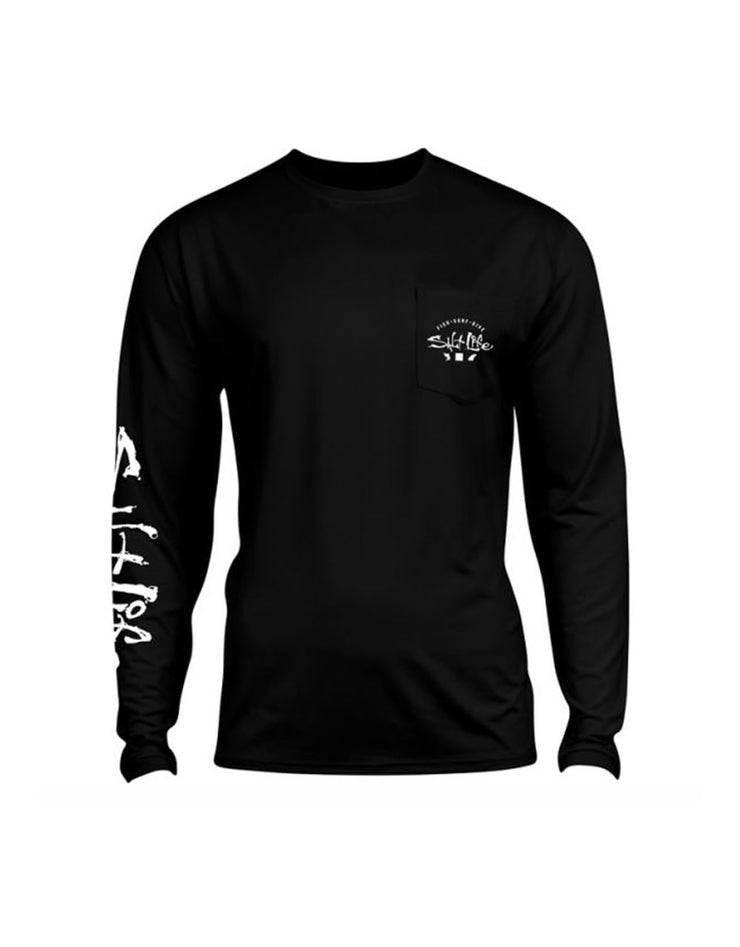 Salt Life Waterman's Trifecta performance Long Sleeve w/ Pocket